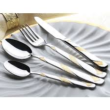 Menagere Couverts 8 Pieces Couteau Fourchette Cuilliere De Table Cuillere A Cafe En Acier Inoxydable Dinner Set Dore Sculpture Achat Vente Menagere Soldes Sur Cdiscount Des Le 20 Janvier Cdiscount