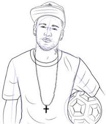 Neymar Image 3 Coloring Page Free Coloring Pages Online