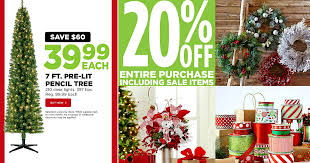 Michaels online shopping christmas trees. Michaels 7ft Pre Lit Pencil Tree Just 39 99 Shipped Reg 99 99 20 Off Entire Purchase Hip2save