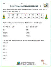 On this page you will find printable math puzzles arranged according to topics and type. Christmas Math Worksheets Harder