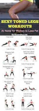 7 Best Leg Workouts At Home For Women To Lose Fat And Tone Legs Without Weight The Legs Of A Woman Are Very I Beine Workout Fitnessubungsplan Fitness Workouts