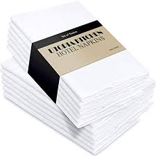 Urban villa solid multi color,100% cotton slub,dinner napkins,everyday use,premium quality, set of 12, size 20x20 inch, over sized cloth napkins with mitered corners, ultra soft, durable hotel quality. 5 Best Cloth Napkins Everyday And Special Events
