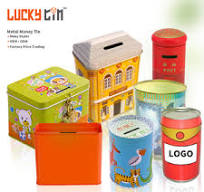 Custom Tin Money Box - Personalized Metal Piggy Bank