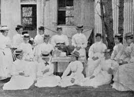 Nurses at the Plague Hospital, Uitvlugt ...