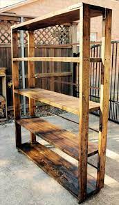 No Cost Pallet And Metal Large Bookshelf On Wheels Bookcase Diy Wooden Pallet Furniture Bookshelves Diy