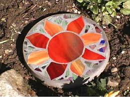 Add extra mortar under the pieces, as needed, to achieve a fairly even. How To Make A Stained Glass Stepping Stone Hgtv