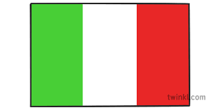 The total length of land borders of italy is 1 200 mi/ 1 932 km. Italy Flag 2 Illustration Twinkl