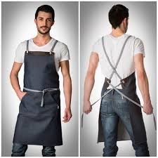 Tablier Jean Et Cuir Tablier En Cuir Tablier Tablier Cuisine Homme