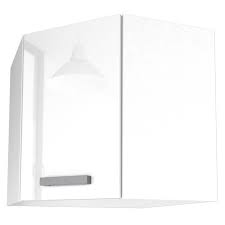 Tous nos meubles bas pour la cuisine sont pratiques par définition. Start Meuble De Cuisine Haut D Angle L 58 Cm Blanc Brillant Cdiscount Maison