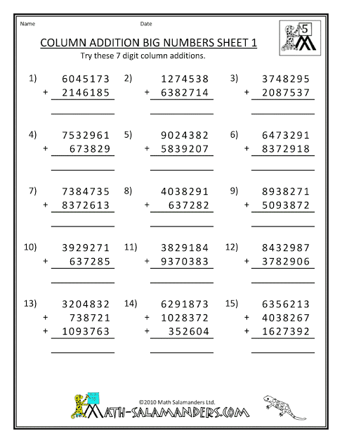 Image result for Math adding large number"