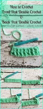 Crocheting around the stitch post is easy to do once you know where you are inserting your hook. How To Crochet Front Post Double Crochet Back Post Double Crochet Hooked On Homemade Happiness