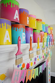 Have A Child Who Is A Budding Artist Does He Or She Love Painting And Art Throw Him Or Her A Paint Party It Art Birthday Art Birthday Party Art Themed