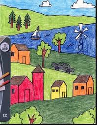 Creative Drawing Ideas And Topics For Kid Art Drawings For Kids Perspective Art Homeschool Art