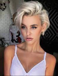 25 Best White Pixie Haircut Ideas For Cool Short Hairstyle Page 22 Of 30 Fashionsum Blonde Pixie Haircut Thick Hair Styles Short Blonde Haircuts