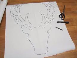Tuto Et Gabarits A Imprimer Pour Fabriquer Un Trophee De Cerf En Assemblage De Bois Diy Fabriquer Soi Meme Tetes De Cerfs En Carton Deco Noel Fait Main