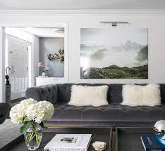 Modern Home With Living Room Coffee Tables Ceiling Lighting Sofa Dark Hardwood Floor A Dark Sofa Living Room Grey Sofa Living Room Tufted Sofa Living Room