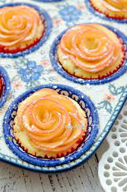 apple rose yogurt muffin 不用牛油 玫瑰蘋果乳酪鬆餅 食譜 yogurt muffins food desserts