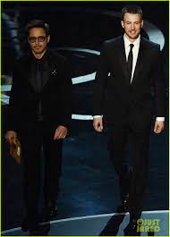 Robert Downey Jr Oscars 2013 With The Avengers Robert Downey Jr Robert Downey Jr Oscar Downey