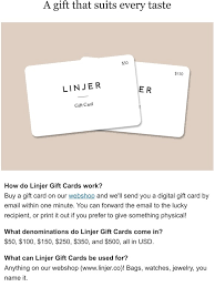 Gift cards can be mailed anywhere in the us via standard shipping. Linjer Online Gift Cards To Suit Every Taste Milled
