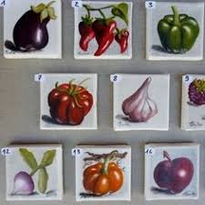Fruits Et Legumes Peintures A L 039 Huile Sur Chassis Au Format 10cmx10cm Toile De Fleurs Peinture Tableau Peinture Acrylique