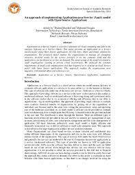 Pdf An Approach Of Implementing Application As A Service Aaas Model With Open Source Applications Texila International Journal Academia Edu