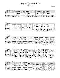 I wanna be your slave. I Wanna Be Your Slave Maneskin Sheet Music For Piano Solo Musescore Com
