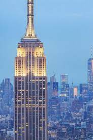 Nyc Empire State Building Zoom Lights City New York City City New York