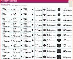 Mary Tafoyas Seriousbeading Printable Rhinestone Sizing Chart