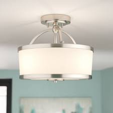 Latitude Run Camacho 2 Light 13 Unique Statement Drum Semi Flush Mount Reviews Wayfair