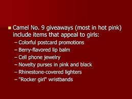 9s appeal to teenage girls as what better way to give them what they want than a designer cigarette? The Truth About Big Tobacco Ppt Download