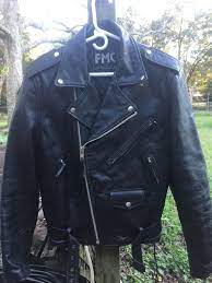 280 Fmc Classic Biker Motorcycle Jacket Black Grain Leather Mens 40 S Sturgis Ebay Jackets Motorcycle Jacket Leather