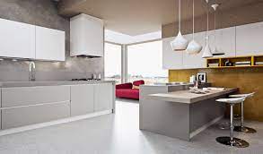 Arredo 3 Fog Grey Laminate Floor Units White Laminate Wall Units Open Units In A M Interior Design Kitchen Minimalist Kitchen Furniture Kitchen Interior
