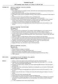 digital forensic analyst resume samples