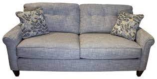 The most impressive highlight of this lazy sofa is the easy transfer from a normal sofa to a comfortable bed. La Z Boy Laurel Sofa With Accent Pillows Morris Home Sofas