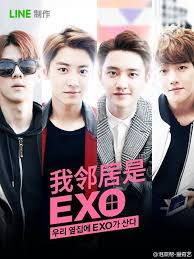 Poster Exo Next Door Sehun Chanyeol D O Baekhyun Korean Drama Film Bagus Drama Korea