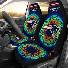 Magical And Vibrant New England Patriots Car Seat Covers Twin Car Car Seats