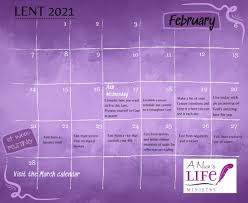 Select the orientation, year, paper size, the number of calendars per page, etc. Lenten Calendar 2021 A Nun S Life Ministry