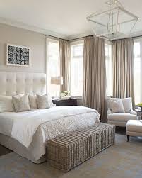 A Peaceful Bedroom Created With Neutral Colors Flowing Drapes Lots Of Pillows Decoration For House Bedroom Design Home Home Bedroom