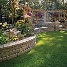 Building an attractive retaining wall in your front yard serves a dual aesthetic and functional purpose. Pin By Lauren Peebles On Outdoors Backyard Retaining Walls Sloped Backyard Front Yard Landscaping