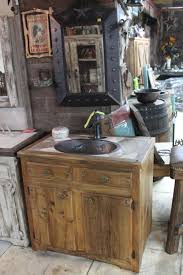 Choose from a variety of designs in wood and stone, each includes integrated or undermount sink. Rustic Bathroom Vanity Frontier Rustic Store