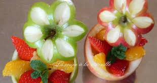 Les Pommes Fleurs Une Fois N Est Pas Coutume Je Vous Propose Non Pas Une Recette Mais Un Petit Atelier Travail Manuel Transf Food Food Presentation Fruit