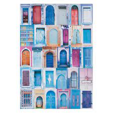 Lienzo Puertas Azul 60 X 87 Cm Maisons Du Monde Portes Bleues Tableau Maison Du Monde Chefchaouen