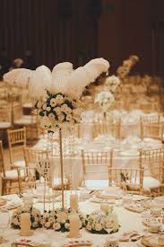 Jamie And Gidania S Roaring Twenties Wedding At Capella Roaring Twenties Wedding Twenties Wedding Feather Wedding Decorations