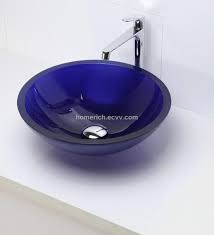 Aquaterior aplusbuy square transparent glass bathroom vessel sink tempered natural clear vanity basin. Bathroom Glass Sink Transparent Cobalt Coating From China Manufacturer Manufactory Factory And Supplier On Ecvv Com