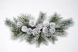 Larger pine cones, useful for decorating, are make pine cone swag for your fireplace. Iced Pine Cone Snow Swag 66cm 3 30 Vranckx