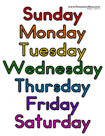 Sing along and learn the days of the week to this fun, spooky. Preschool Calendar Printables Preschool Mom