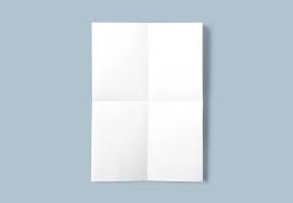 Paper With Fold Lines Mockup Mockup World In 2020 Design Mockup Free Paper Mockup Mockup Free Psd Download