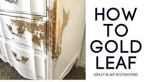 There are a few different ways to distress furniture, even on painted furniture. How To Gold Leaf Dresser Makeover Youtube