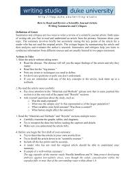 It's an opportunity to share your views on the. How To Read And Review A Scientific Journal Article Writing