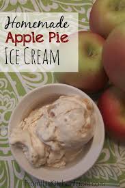 Oh My Goodness This Homemade Apple Pie Ice Cream Is Incredible All Time Favorite For Our Entire Famil Apple Pie Ice Cream Homemade Apple Homemade Apple Pies